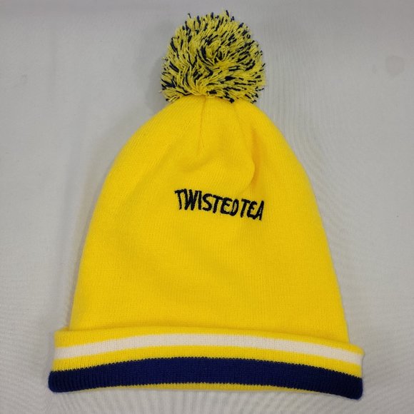 Calgary 107 Grey Cup CFL Football Twisted Tea Toque Winter Hat Pom-Pom Ski Hat - Picture 2 of 2